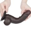 7.5'' Sliding Skin Dual Layer Dong Black