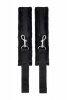Anonymo fixing sling with pillow, velour, black, 127 cm