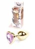 Plug-Jewellery Gold  Heart PLUG- Rose