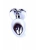 Plug-Jewellery Silver  Heart PLUG- Light Blue
