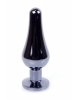 Plug-Jewellery Dark Silver BUTT PLUG- Green