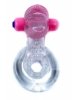 Pierścień-Tongue Vibro CockRing Clear
