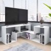Nowoczesny regał modułowy geometryczny szafka na książki 4 półki ModernHome