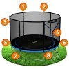 Trampolina ogrodowa 8ft/252cm z siatką zewnętrzną i drabinką Neo-Sport