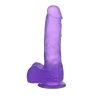 DILDO 7’’ JELLY STUDS FIOLETOWE