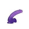 DILDO 7’’ JELLY STUDS FIOLETOWE