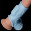 PIERŚCIEŃ VIBRATING DRIP KNIGHTS RING WITH SCROTUM SLEEVE