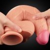 DILDO 10 DUAL LAYER PLATINUM SILICONE COCK