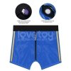 CHIC STRAP-ON SHORTS (28 - 31 CALI W PASIE) NIEBIESKI