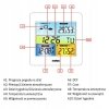 STACJA POGODOWA Z DCF METEO SP202 Z POGODYNKA ORAZ CZUJNIKIEM ZEWNĘTRZNYM