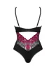 Obsessive - Seksowne Body Z Kwiatowej Koronki Rosenty XL/2XL