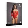 Le desir - Body z rękawami 3/4 z otwartym kroczem Plus Size