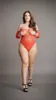 Le desir - Body z rękawami 3/4 z otwartym kroczem Plus Size