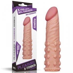 Add 2 Pleasure X Tender Penis Sleeve Flesh