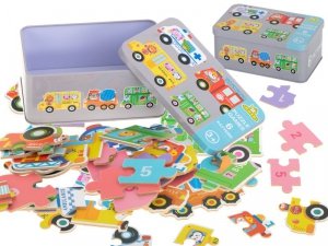 Puzzle w puszce pojazdy 30 puzzli