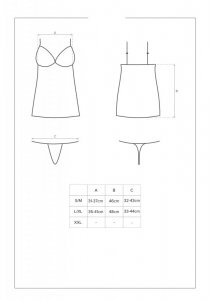 Shibu koszulka i stringi czarna L/XL