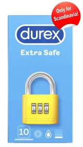 Durex Extra Safe - Prezerwatywy Mocno Nawilżone 10szt