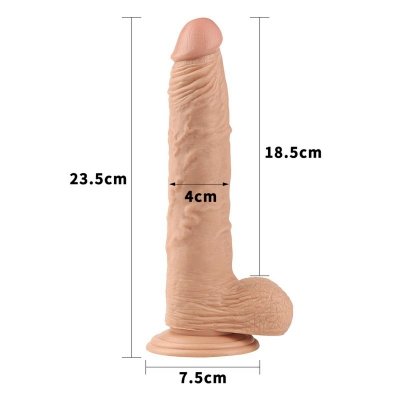 9.5&#039;&#039; Real Extreme Dildo Flesh