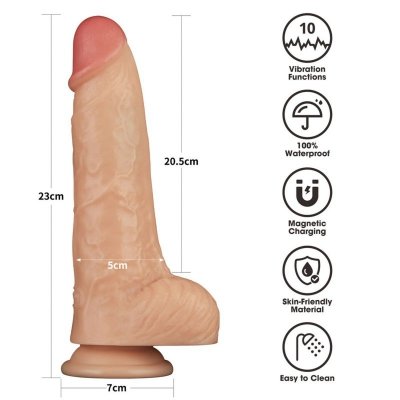 9&#039;&#039; Vibrating Power Basics Cock