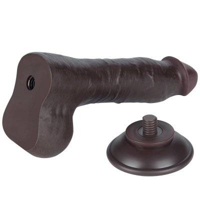 8&#039;&#039; Sliding Skin Dual Layer Dong Black
