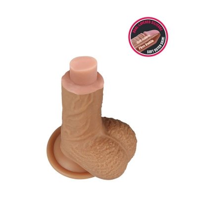 8.5&#039;&#039; Dual layered Platinum Silicone Cock