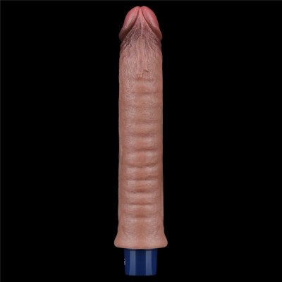 9.5&quot; REAL SOFTEE Rechargeable Silicone Vibrating Dildo