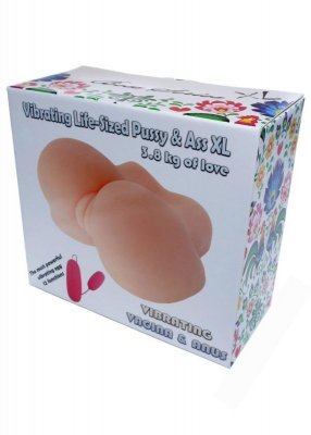 Masturbator-Vibrating Life-Sized Pussy & Ass XL