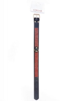 Fetish B - Series Collar with crystals 3 cm Red Line