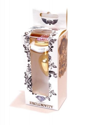 Plug-Jewellery Gold  Heart PLUG- Rose