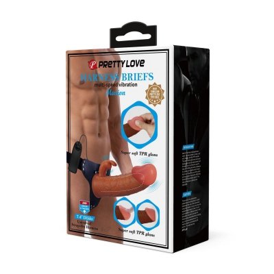 PRETTY LOVE - Marion, Universal Strap-On Harness, Dildo 7.4&#039;&#039;TPR, multi-speed vibration