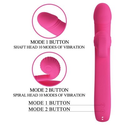 PRETTY LOVE - Love Romance Beau Snail Rabbit – Hot Pink