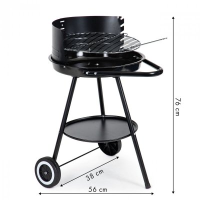 Grill ogrodowy okrągły ruszt z regulacją wysokości rusztu MultiGarden