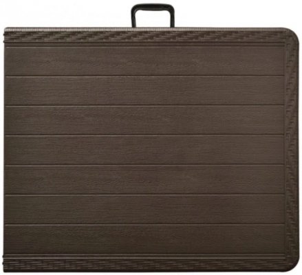 Stół cateringowy bankietowy ogrodowy składany 180x75 cm brązowy ModernHome