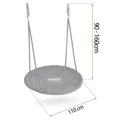 Huśtawka bocianie gniazdo Neo-Sport NS-103 110 cm