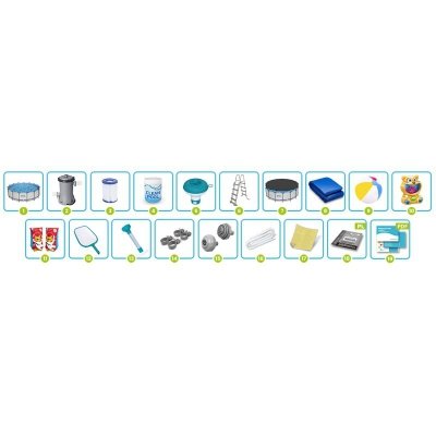 Basen ogrodowy stelażowy 457 x 122 cm 18w1 Bestway 56438 + maszyna do baniek GRATIS