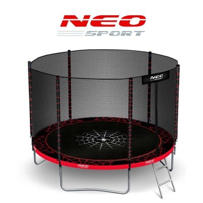 Trampolina ogrodowa 8ft/252cm z siatką zewnętrzną i drabinką Neo-Sport