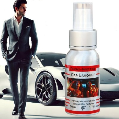 Perfumy samochodowe Car Banquet 50 ml. Męski, trwały zapach.