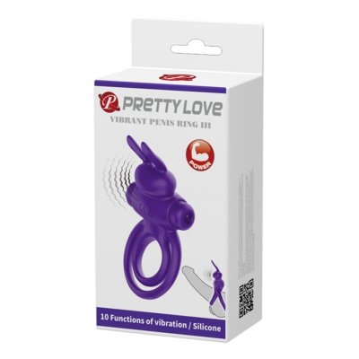 PIERŚCIEŃ PRETTY LOVE - VIBRANT PENIS RING 3