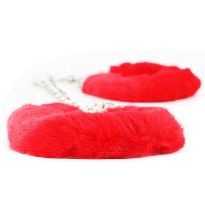 KAJDANKI FLUFFY LEG CUFFS CZARNE