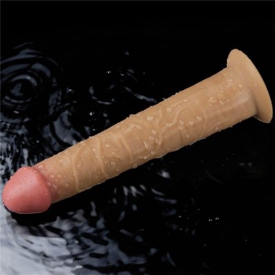 WIBRATOR 10&#039;&#039; DUAL LAYERED PLATINUM SILICONE ROTATOR