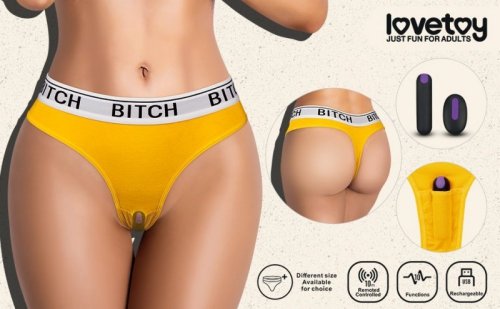 MAJTKI BITCH VIBRATING PANTIES (24~27 CALI W TALII)