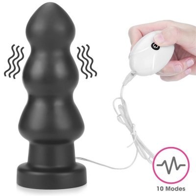 WIBRATOR ANALNY  7.8&quot; KING SIZED VIBRATING ANAL RIGGER