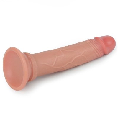 DILDO 7&#039;&#039; DUAL LAYERED PLATINUM SILICONE COCK