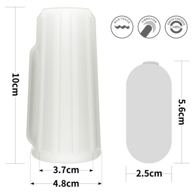 PIERŚCIEŃ NAKŁADKA VIBRATING RIDGE KNIGHTS RING (WHITE)