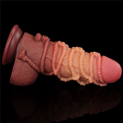 9.5&#039;&#039; DUAL LAYERED PLATINUM SILICONE COCK WIT