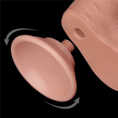 DILDO 7.5&#039;&#039; SLIDING SKIN DUAL LAYER DONG FLESH
