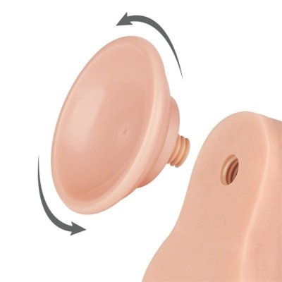 DILDO 8.5&#039;&#039; SLIDING SKIN DUAL LAYER DONG FLESH