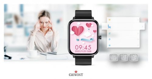 Smartwatch GIEWONT Dynamic SmartCall GW230-2 - Carbon/Carbon