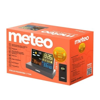 Stacja pogodowa METEO SP110 z DCF czarna