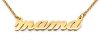 Złoty napis mama - naszyjnik 14k złoto 585
